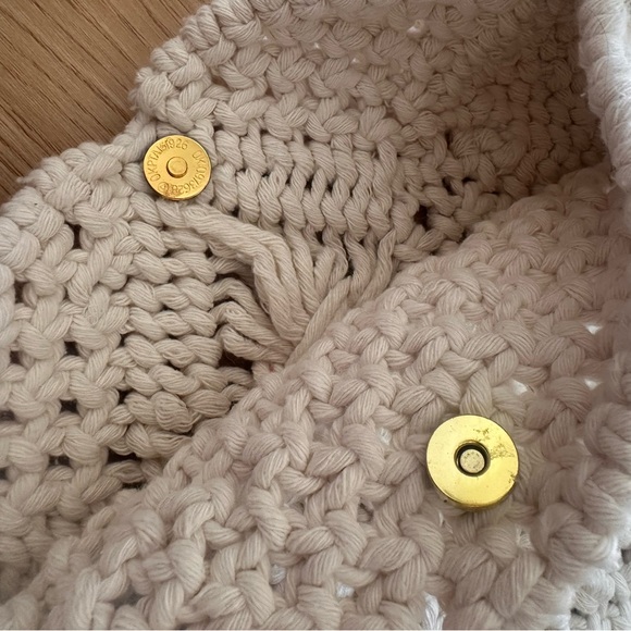 Macrame shoulder bag, handmade bag, knitted macrame purse bag - Picture 6 of 6